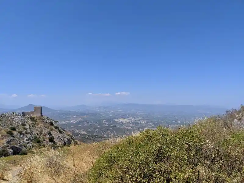 Frankish tower and ramparts of Acrocorinth